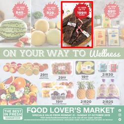 Food Lover's Market Western Cape : Our Way To Wellness (21 Oct - 27 Oct 2019), page 1