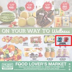 Food Lover's Market Western Cape : Our Way To Wellness (21 Oct - 27 Oct 2019), page 1