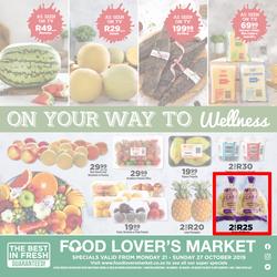 Food Lover's Market Western Cape : Our Way To Wellness (21 Oct - 27 Oct 2019), page 1