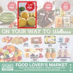 Food Lover's Market Western Cape : Our Way To Wellness (21 Oct - 27 Oct 2019), page 1