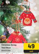 EH Christmas Jersey Tree Decor-Each