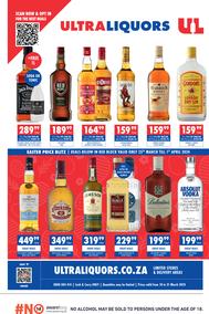 Ultra Liquors : Easter Price Blitz (18 March - 31 March 2024)