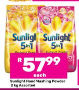 Sunlight Hand Washing Powder Assorted-2Kg Each
