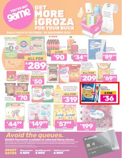 Game SASSA : Get More iGroza For Your Buck (24 October - 09 November 2025), page 1