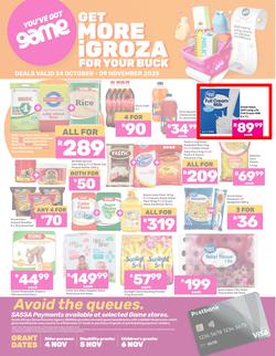 Game SASSA : Get More iGroza For Your Buck (24 October - 09 November 2025), page 1