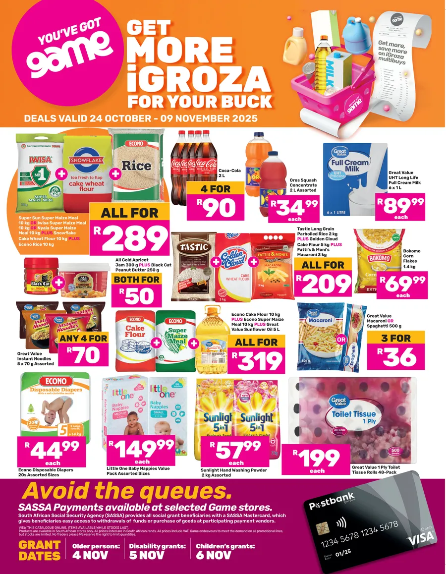 Game SASSA : Get More iGroza For Your Buck (24 October - 09 November 2025)