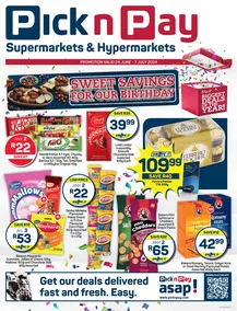 Pick n Pay Eastern Cape : Sweet Birthday Specials (24 June - 07 July 2024)
