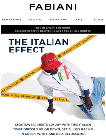 Fabiani : The Italian Effect (Request Valid Dates From Retailer)
