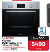 Bosch 600mm Multifunction Oven HBF113BSOZ