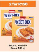 Bokomo Weet Bix Cereal-For 2 x 1.35Kg