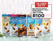 Blue Diamond Almond Breeze Assorted (Excluding Barista Blend)-For Any 3 x 1ltr