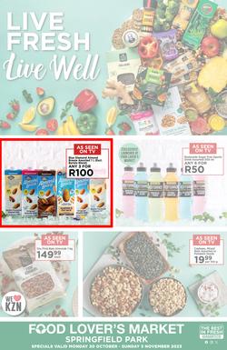 Food Lover's Market Springfield Park : Live Fresh, Live Well (30 October - 05 November 2023), page 1
