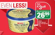 Spar Daily Spread 40% Fat Spread Tub-1Kg Each
