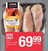 Spar Select Chicken Breast Fillets-4s Per Kg