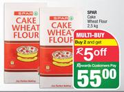 Spar Cake Wheat Flour-For 2 x 2.5Kg Each