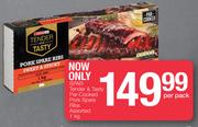 Spar Tender & Tasty Par Cooked Pork Spare Ribs Assorted-1Kg Per Pack