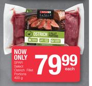 Spar Select Ostrich Fillet Portions-400g Each