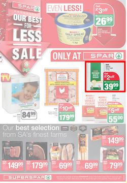 SUPERSPAR EASTERN CAPE : Our Best For Less Sale (21 June - 03 July 2022) | Valid In Bluewater Bay, Despatch, Gelvandale, Hunters Retreat, Mount Pleasant, Newton Park, Our, Sunridge, Waterfront, page 1