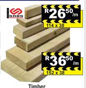 Timber 114 x 38-Per Sqm