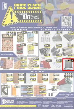 K Carrim Builders Mecca : Price Slash (20 March - 05 May 2025), page 1