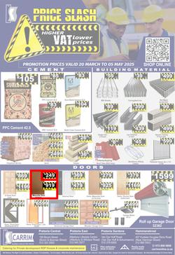 K Carrim Builders Mecca : Price Slash (20 March - 05 May 2025), page 1
