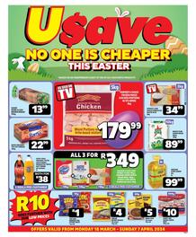 Usave Eastern Cape : No One Is Cheaper This Easter (18 March - 07 April 2024)