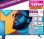 Samsung 190cm (75") Crystal CU7000 UHD 4K TV