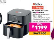 Milex 7L Digital Air Fryer Grey Or Black