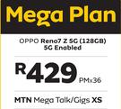 Oppo Reno7 5G Enabled 128GB-On MTN Mega Talk/Gigs XS