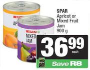 Spar Apricot Or Mixed Fruit Jam-900g Each
