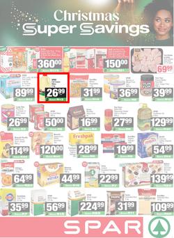 SPAR & SUPERSPAR Western Cape : Christmas Super Savings (24 November - 07 December 2025), page 1
