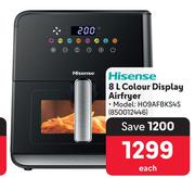 Hisense 8Ltr Colour Display Airfryer H09AFBKS4S