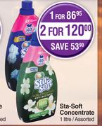 Sta Soft Concentrate-For 2 x 1Ltr 