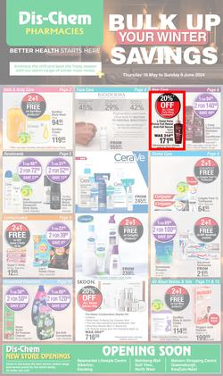 Dis-Chem : Bulk Up Your Winter Savings (16 May - 09 June 2024), page 1