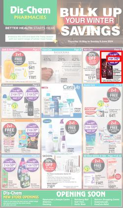 Dis-Chem : Bulk Up Your Winter Savings (16 May - 09 June 2024), page 1