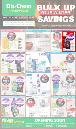 Dis-Chem : Bulk Up Your Winter Savings (16 May - 09 June 2024), page 1