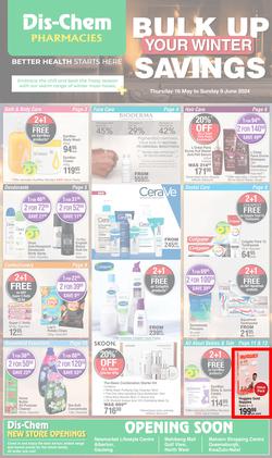 Dis-Chem : Bulk Up Your Winter Savings (16 May - 09 June 2024), page 1