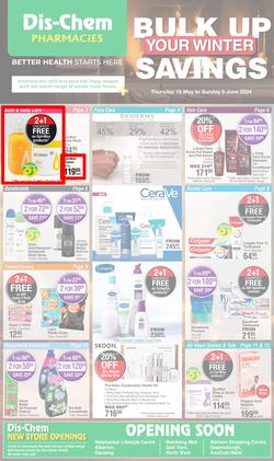 Dis-Chem : Bulk Up Your Winter Savings (16 May - 09 June 2024), page 1