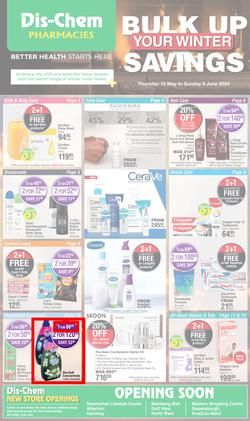 Dis-Chem : Bulk Up Your Winter Savings (16 May - 09 June 2024), page 1