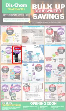 Dis-Chem : Bulk Up Your Winter Savings (16 May - 09 June 2024), page 1