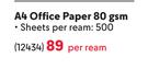Typek A4 Office Paper 80Gsm-Per Ream