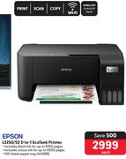 Epson L3250/52 3-In-1 Eco Tank Printer