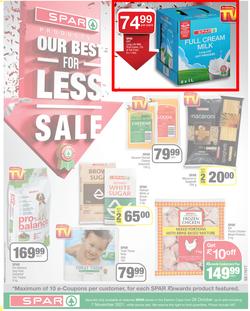 SPAR EASTERN CAPE : Our Best For Less (26 October - 7 November 2021) Valid in Acres, Algoa Park, Aliwal North, Aspen, Burgersdorp. Cambridge, Camdeboo, Cradock, Crossways, Dagbreek, Fig tree, Fleet, page 1