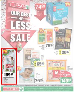 SPAR EASTERN CAPE : Our Best For Less (26 October - 7 November 2021) Valid in Acres, Algoa Park, Aliwal North, Aspen, Burgersdorp. Cambridge, Camdeboo, Cradock, Crossways, Dagbreek, Fig tree, Fleet, page 1