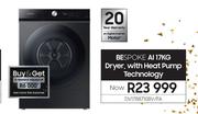 Samsung Bespoke Al 17Kg Dryer With Heat Pump Technology DV17B8710BV/FA