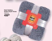 Heat Holders Super Plush Throw Assorted