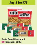 Pasta Grande Macaroni Or Spaghetti-For 5 x 500g