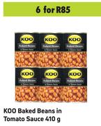 Koo Baked Beans In Tomato Sauce-For 6 x 410g