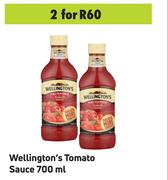 Wellington's Toamto Sauce-For 2 x 700ml