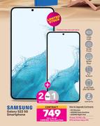 2 x Samsung Galaxy S22 5G Smarthone-On 1.2GB Red Core More Data + On Promo 75